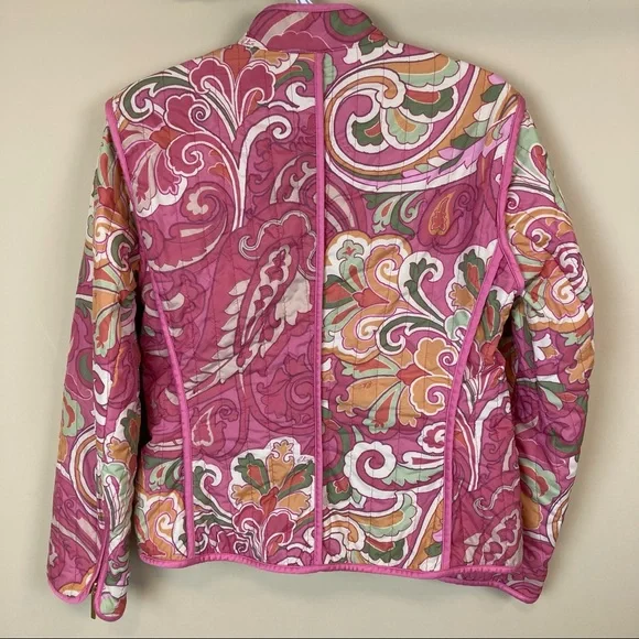 Etro Pink Multicolor Quilted Paisley Jacket - Picture 5 of 14